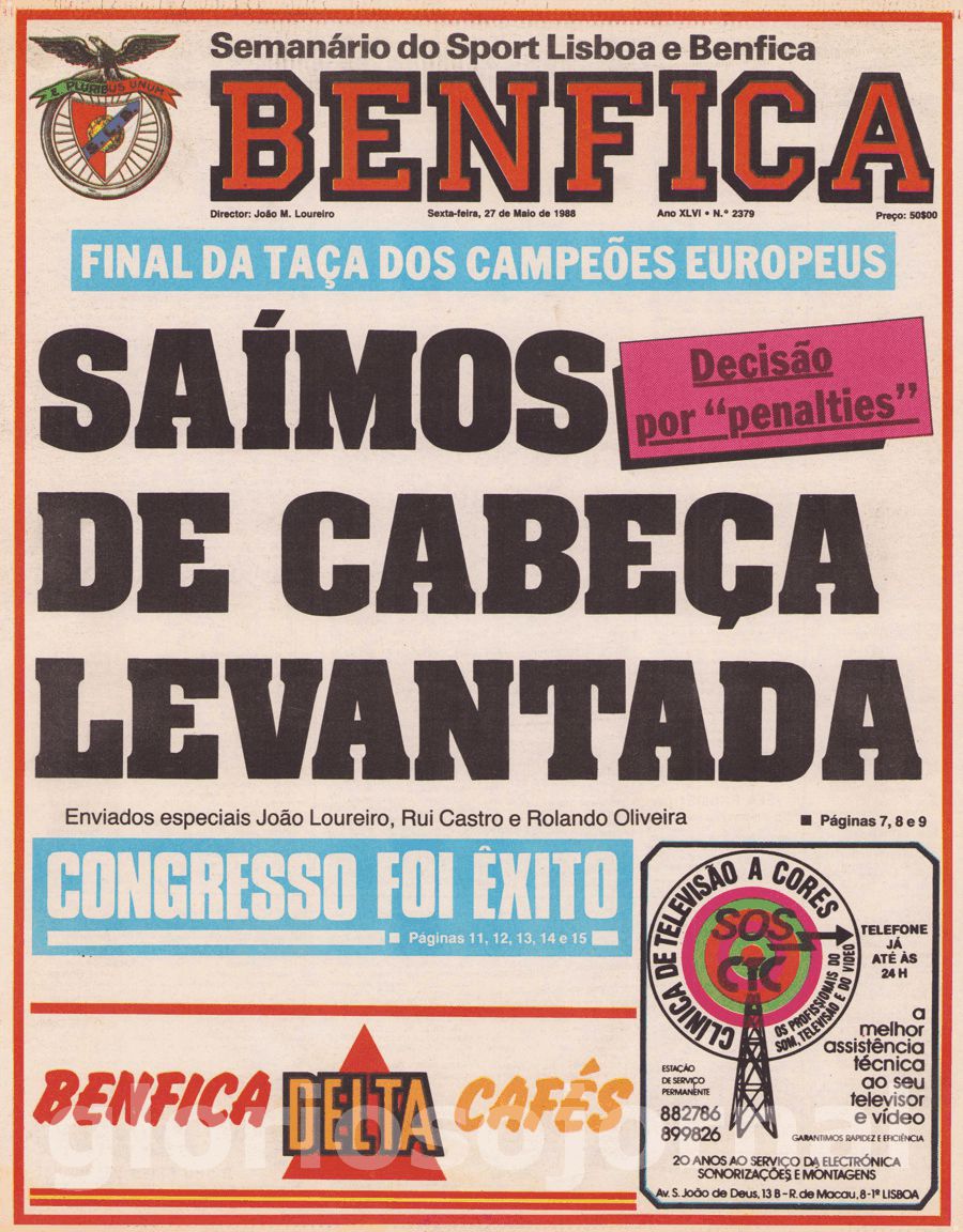 jornal o benfica 2379 1988-05-27